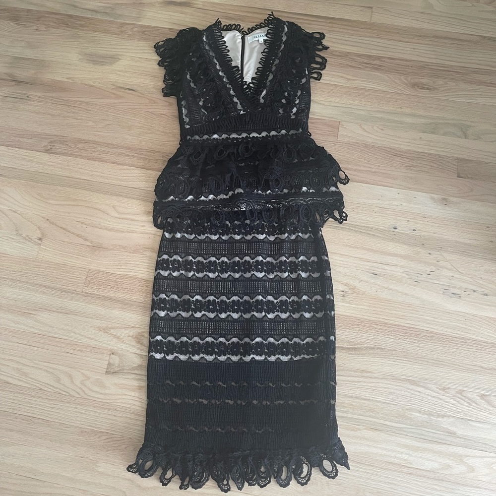 Elliatt Terrace 2 tone lace short sleeve set